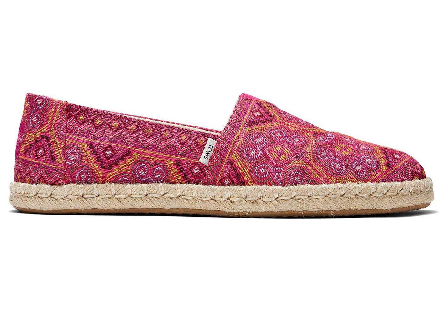 Toms Espadryle Damskie Różowe - Alpargata Rope - 84ZUBFHRV